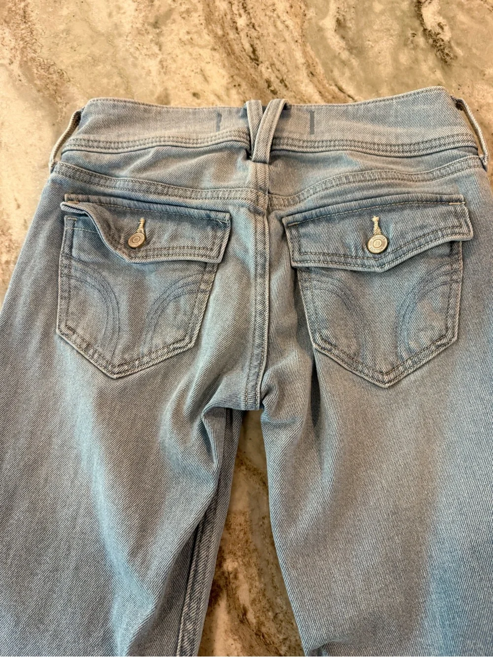 Hollister Light Blue Low Rise Boot Cut Women's Jeans Size 00 W24